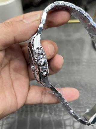 Rolex Daytona 40mm Chronograph Blue Dial Steel Watch view 6