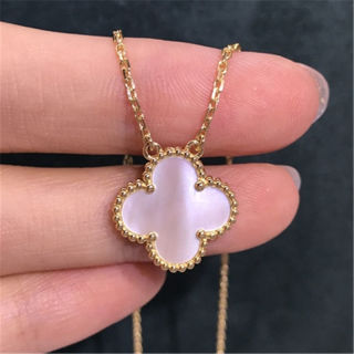 Van Cleef & Arpels Vintage Alhambra Four-Leaf Clover Gold Necklace view 4