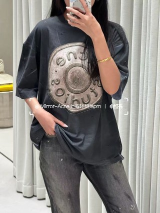 Acne Studios Oversized Black Graphic T-Shirt