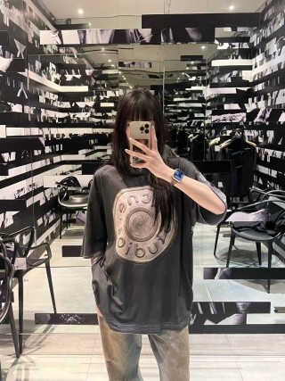 Acne Studios Oversized Black Graphic T-Shirt view 8