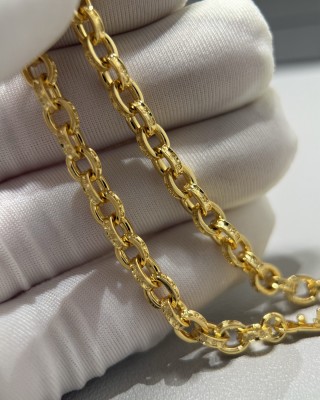 Chrome Hearts 22K Gold Paper Chain Letter Bracelet view 5