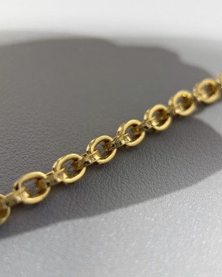 Chrome Hearts 22K Gold Paper Chain Letter Bracelet view 7