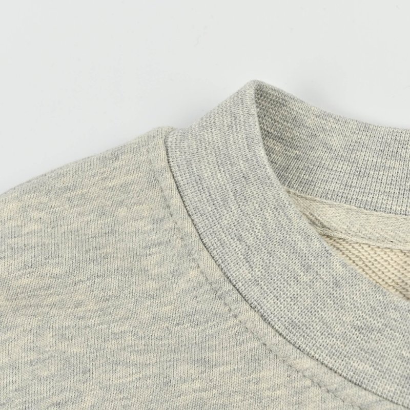 Designer-Inspired Grey Sweatshirt with Iconic Mountain Logo Print view