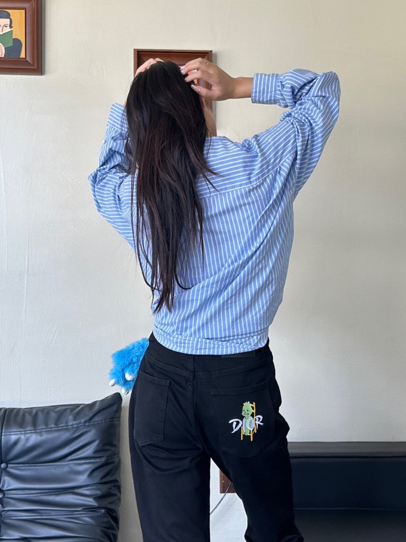 Black High-Waist Straight Leg Denim Jeans view