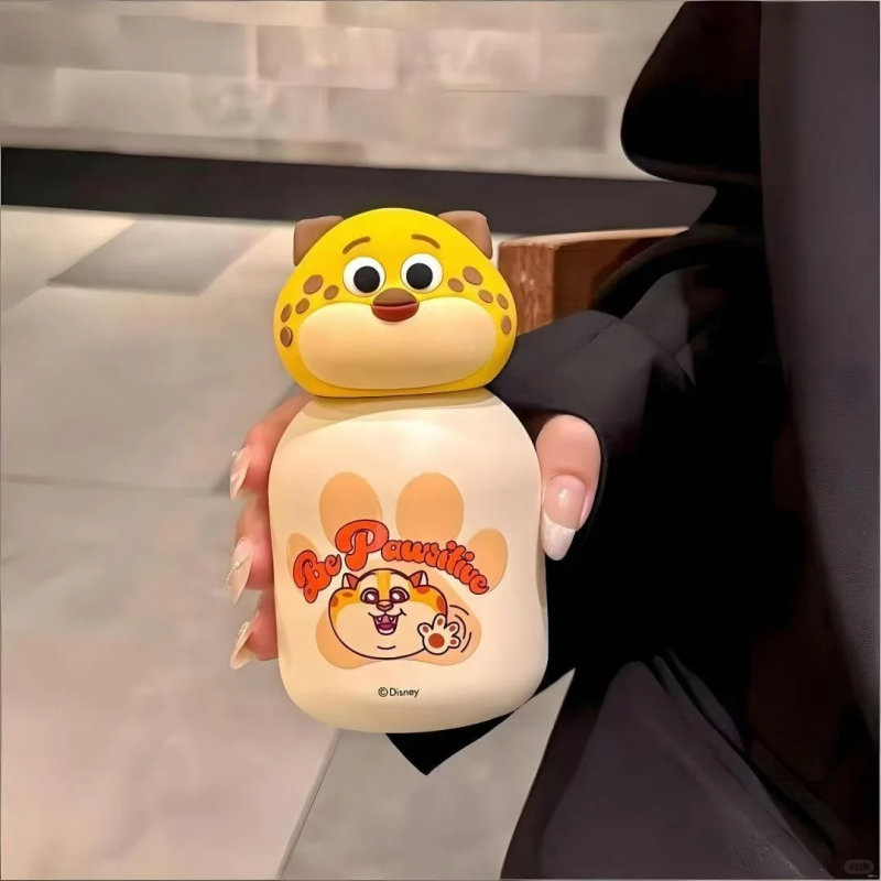 Leopard Officer Cute Animal Character Figure - Yellow & Cream