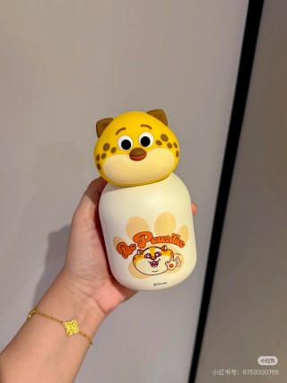 Leopard Officer Cute Animal Character Figure - Yellow & Cream view 2