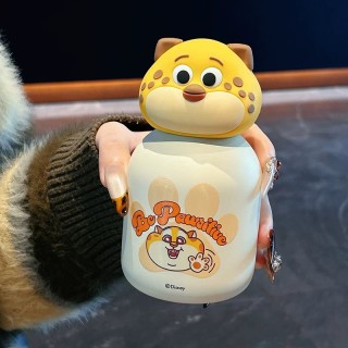 Leopard Officer Cute Animal Character Figure - Yellow & Cream view 4