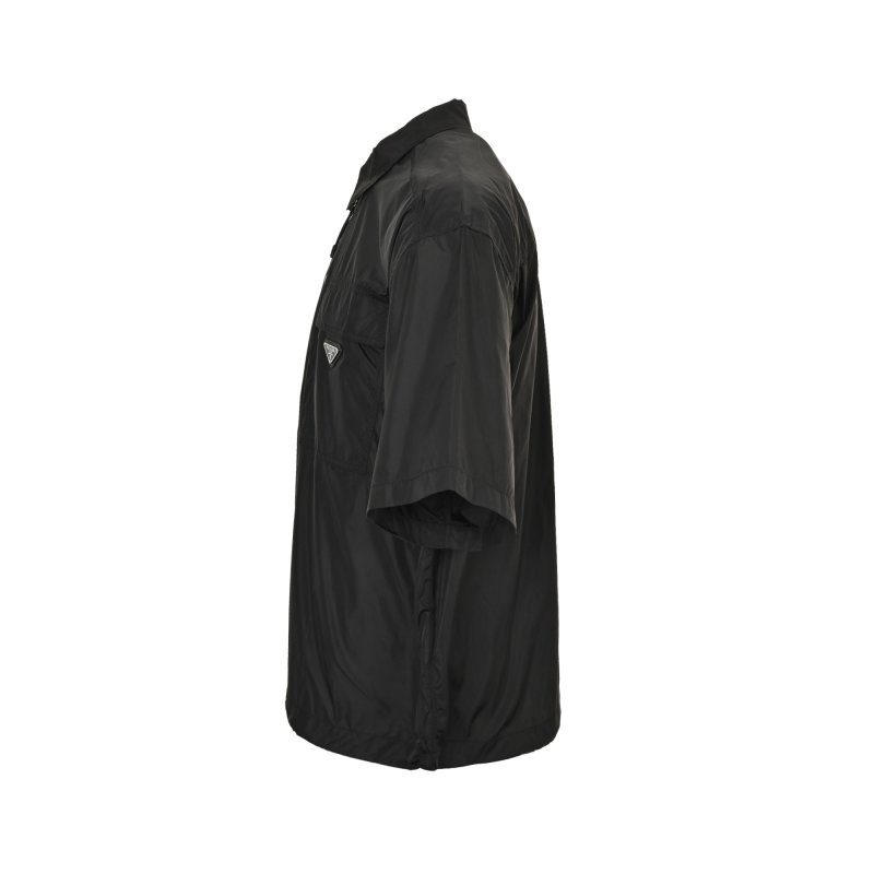 Prada Black Nylon Zip Shirt Jacket view