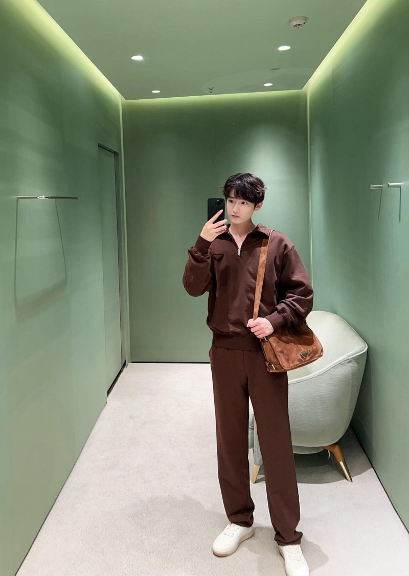 Brown Relaxed Fit Trousers view