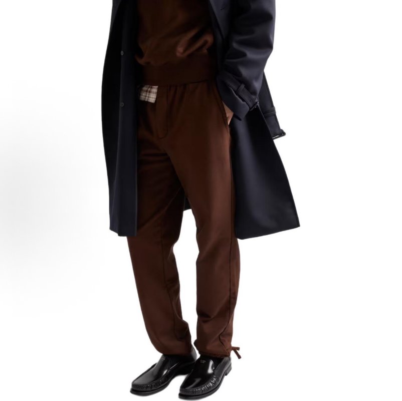 Brown Relaxed Fit Trousers view