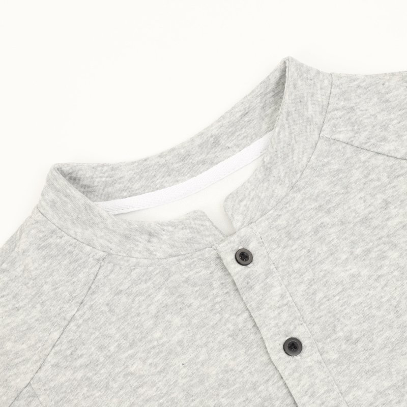 Lululemon Deconstructed Button Long Sleeve T-Shirt Grey view
