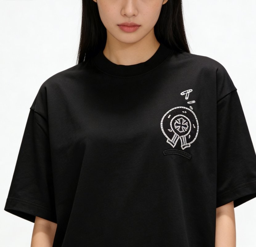 Essentials Black Oversized Graphic T-Shirt