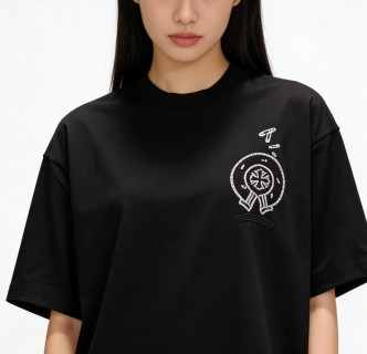 Essentials Black Oversized Graphic T-Shirt