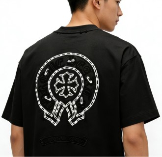 Essentials Black Oversized Graphic T-Shirt view 3
