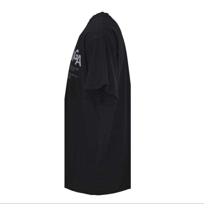 Balenciaga Black Graphic Short Sleeve T-Shirt view