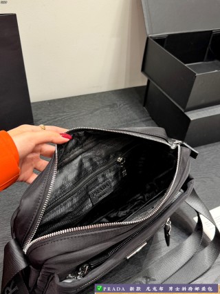 Prada Black Nylon Camera Crossbody Messenger Bag view 8
