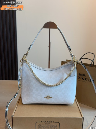 Coach Laurel Hobo Bag White