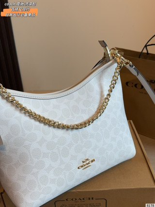 Coach Laurel Hobo Bag White view 8