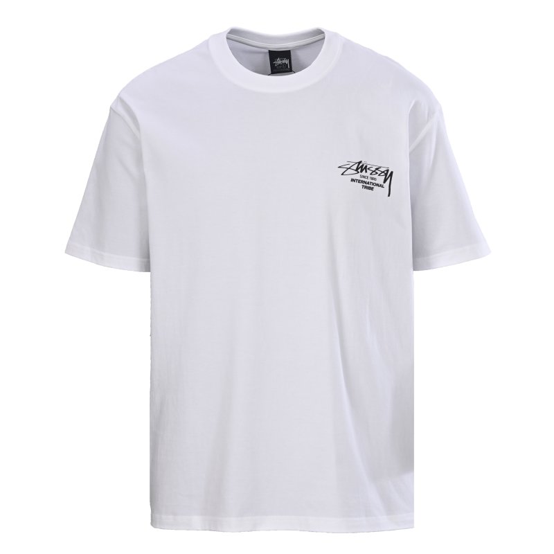 Stüssy International Tribes White T-Shirt view