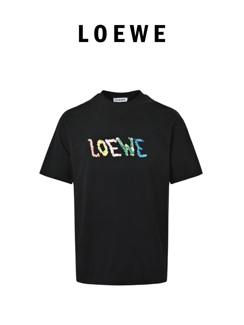 Black Colorful Gradient Logo Short Sleeve T-Shirt view
