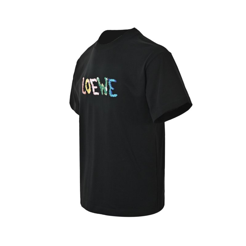 Black Colorful Gradient Logo Short Sleeve T-Shirt view