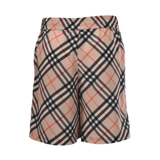 Burberry Check Stripe Elasticated Waist Shorts Beige view 3