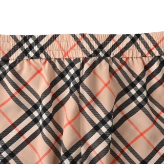 Burberry Check Stripe Elasticated Waist Shorts Beige view 4