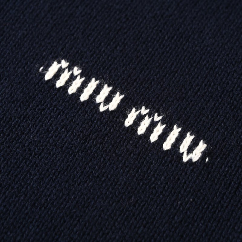 Miu Miu Navy Short Sleeve T-Shirt with White Trim view