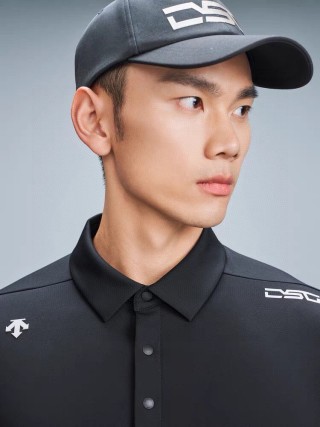 Essentials Black Logo Polo Shirt