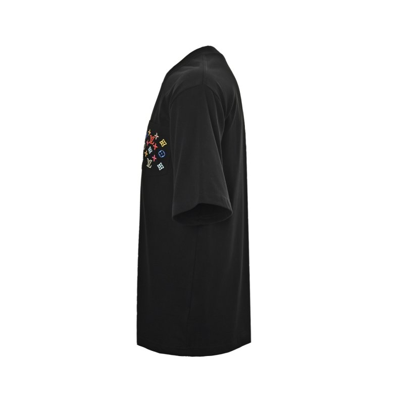 Louis Vuitton Monogram Embroidered Black T-Shirt view