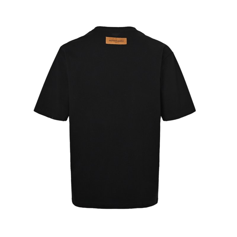 Louis Vuitton Monogram Embroidered Black T-Shirt view