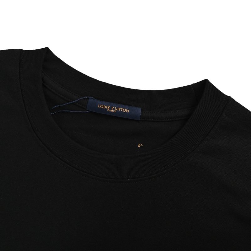 Louis Vuitton Monogram Embroidered Black T-Shirt view
