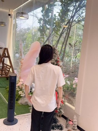 Fendi White Logo Print Short Sleeve T-Shirt view 9