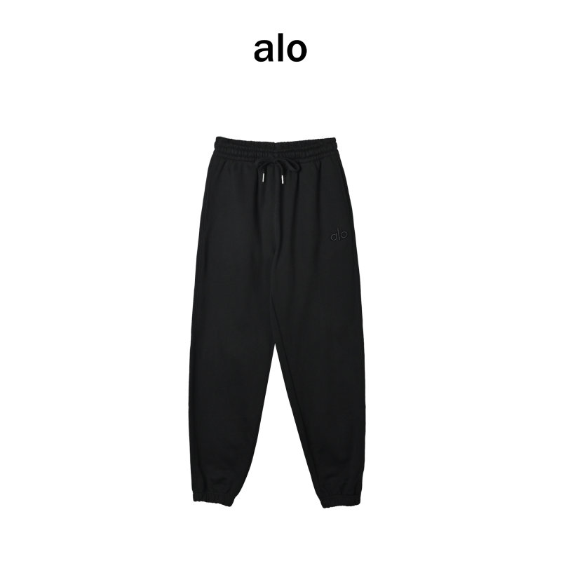 Alo Black Wide-Leg Sweatpants view