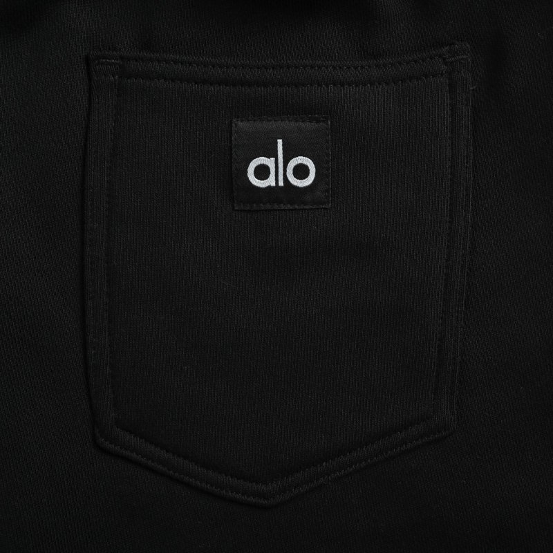 Alo Black Wide-Leg Sweatpants view