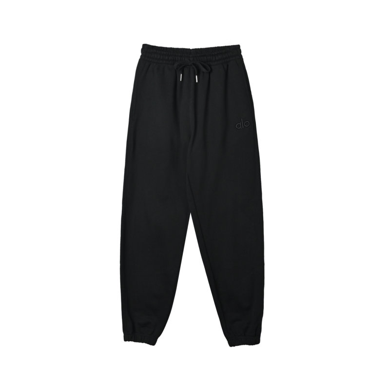 Alo Black Wide-Leg Sweatpants view