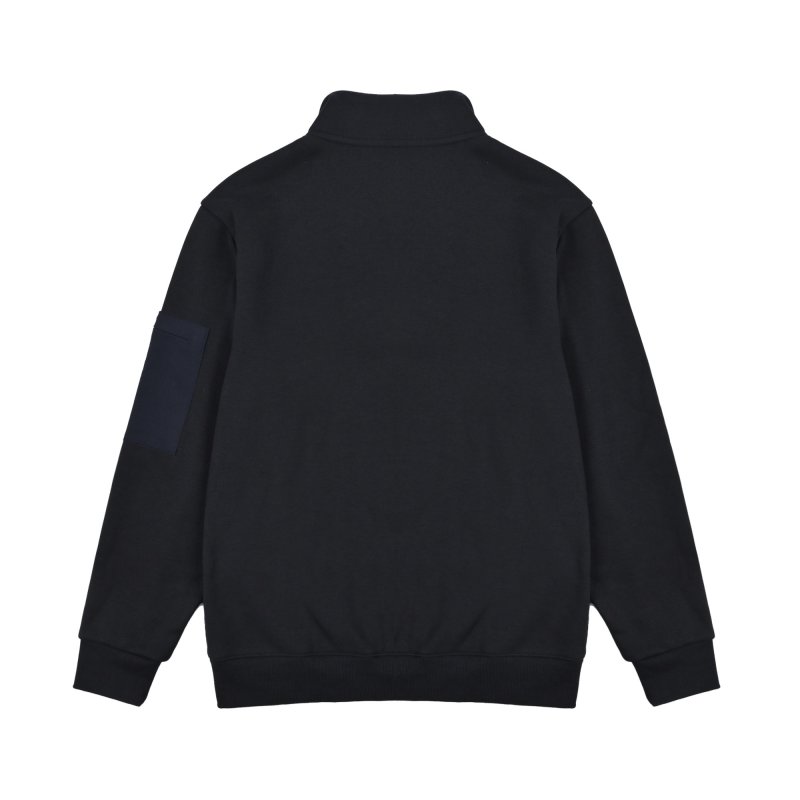 Arc'teryx Black Quarter-Zip Hoodie with Sleeve Patch view