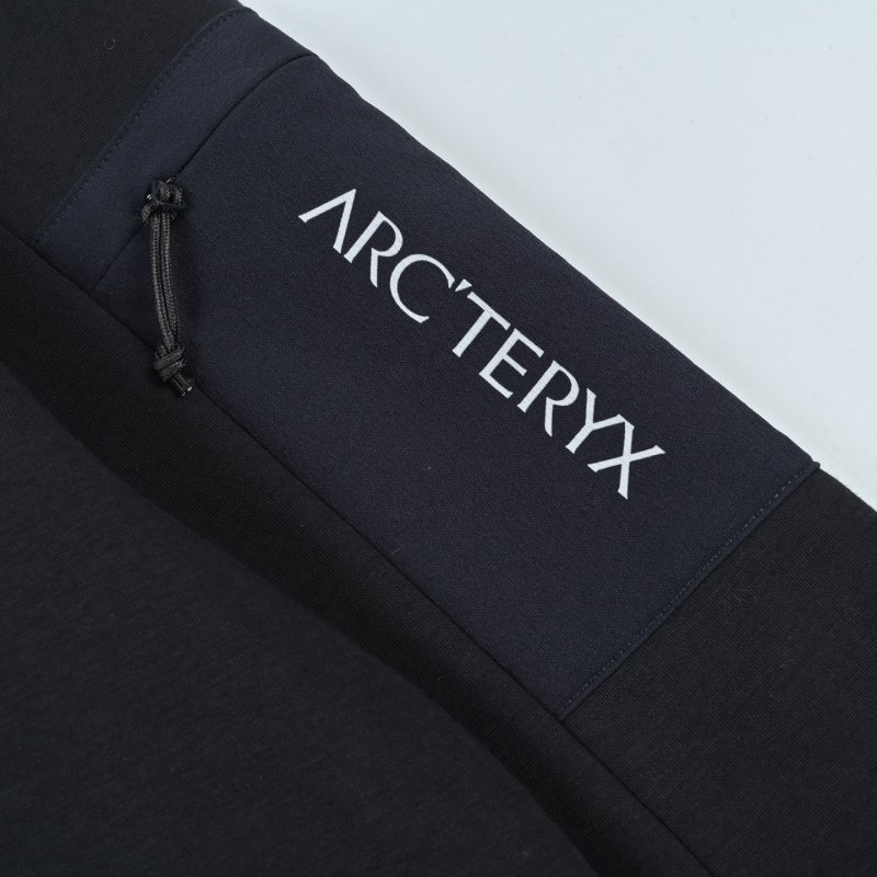 Arc'teryx Black Quarter-Zip Hoodie with Sleeve Patch view