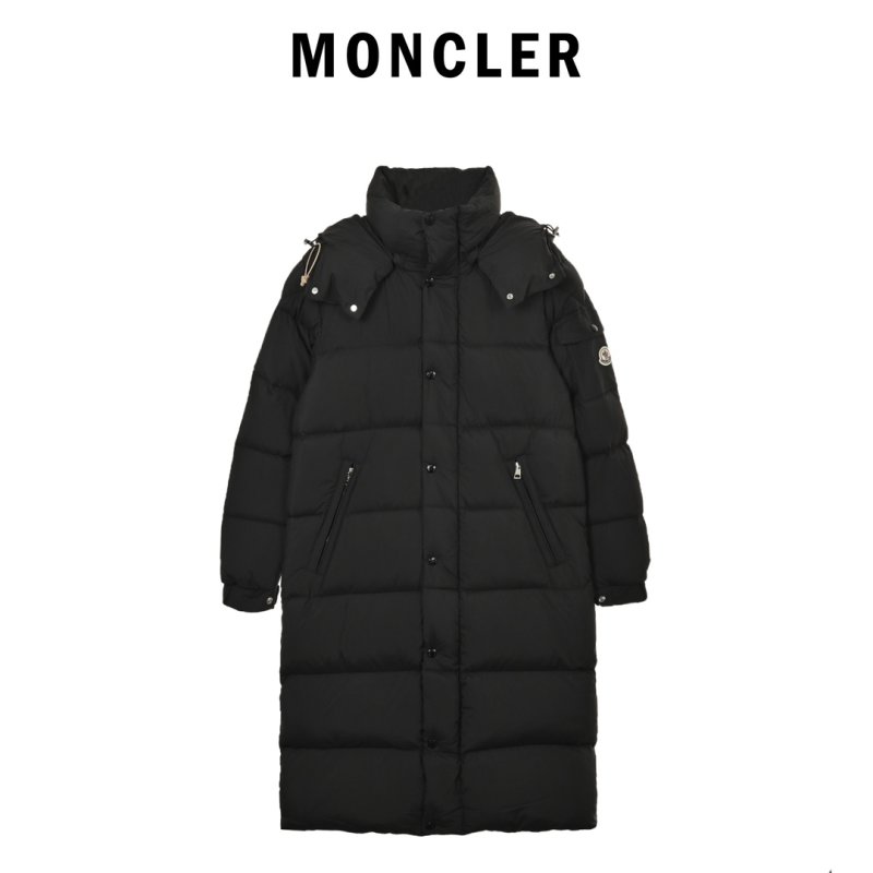 Moncler Black Long Puffer Down Jacket view