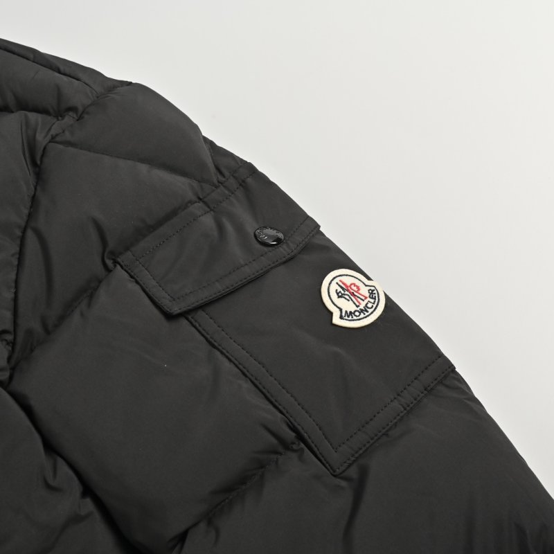 Moncler Black Long Puffer Down Jacket view