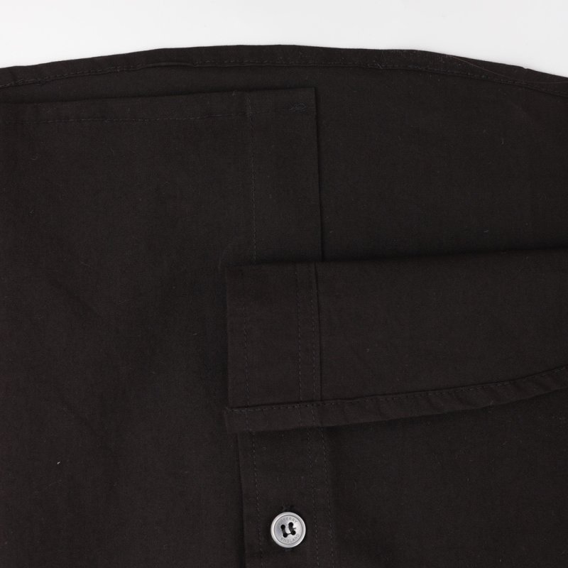 Black Long-Sleeve Button-Up Shirt view