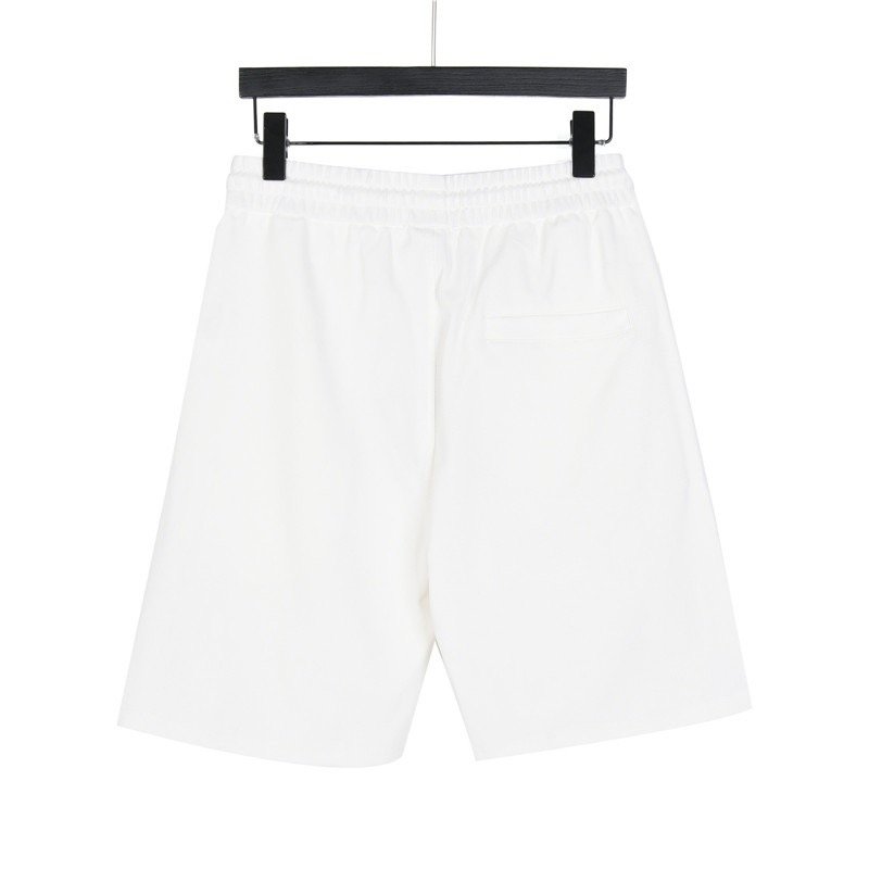Prada White Side Stripe Shorts view