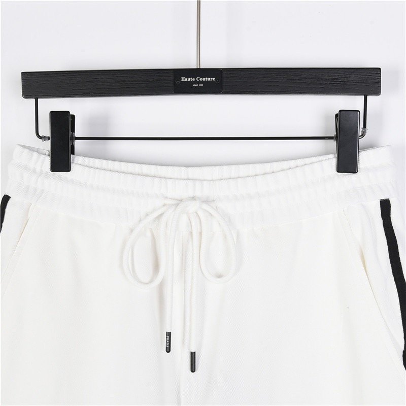 Prada White Side Stripe Shorts view