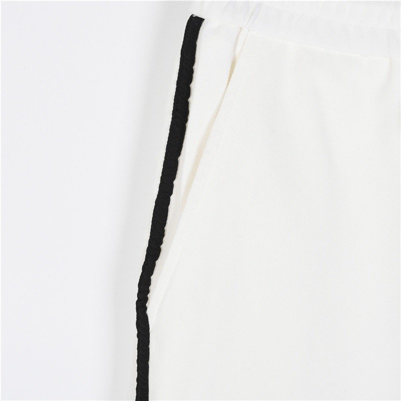 Prada White Side Stripe Shorts view