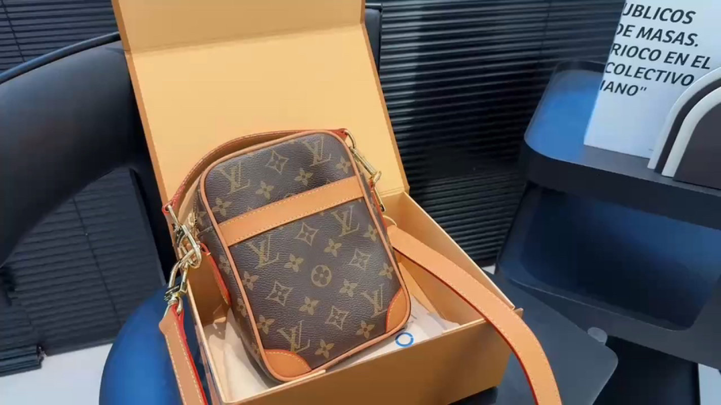Louis Vuitton Monogram Canvas Crossbody Bag Tan