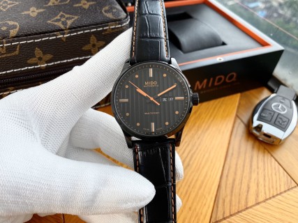 Mido Multifort Helmsman Black Orange Automatic Watch view 2