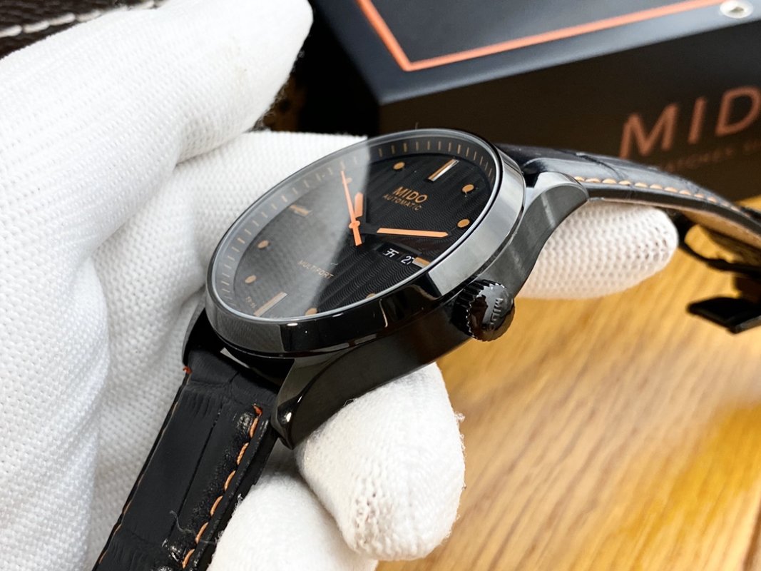 Mido Multifort Helmsman Black Orange Automatic Watch view