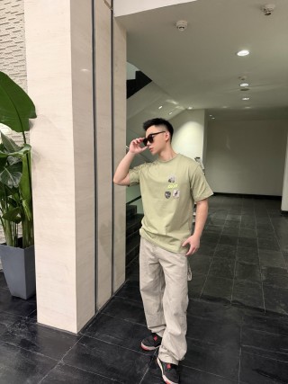 Dior Beige Multi-Patch Short Sleeve T-Shirt view 2