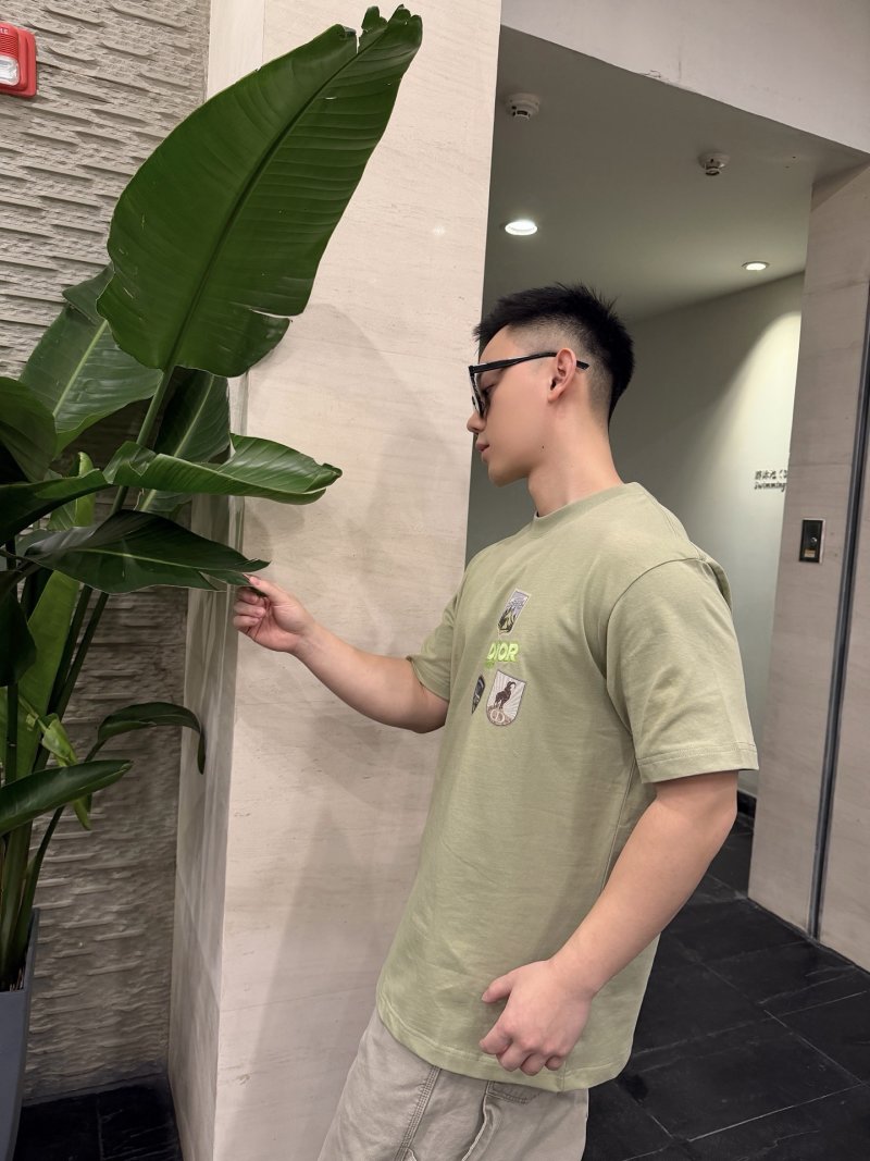 Dior Beige Multi-Patch Short Sleeve T-Shirt view