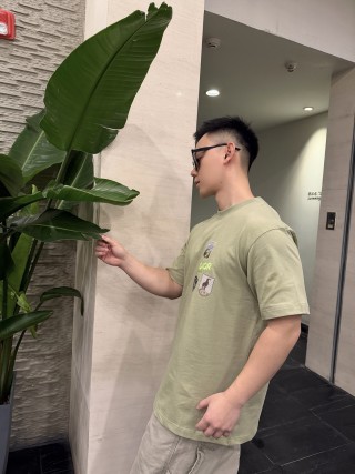 Dior Beige Multi-Patch Short Sleeve T-Shirt view 4
